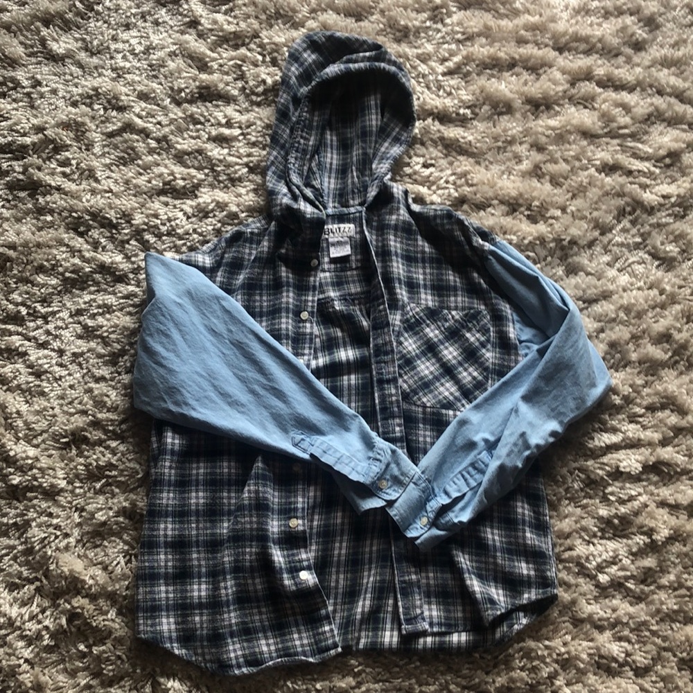 Vintage Hooded Button Down